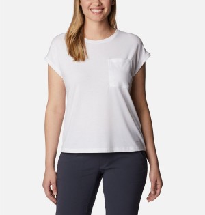 White Columbia Boundless Trek Women's T-Shirt | 58961MIKH