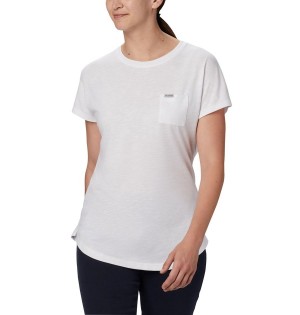 White Columbia Cades Cape Women's T-Shirt | 57103XASF