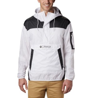 White Columbia Challenger Men's Windbreaker | 46012KQGP