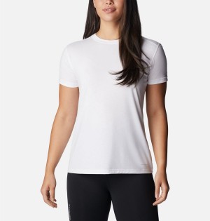 White Columbia Endless Trail Running Tech Women's T-Shirt | 68912IERW