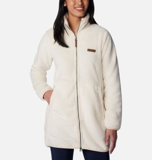 White Columbia Fireside Long Full Zip Women's Fleece Jacket | 03649QIFB