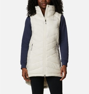 White Columbia Heavenly Long Women's Vest | 29364KBMS