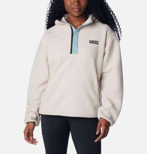 White Columbia Helvetia Hoodie Women's Pullover | 36281SQWM