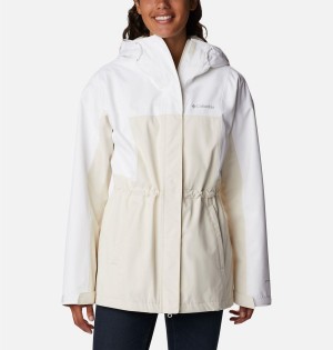 White Columbia Hikebound Long Women's Rain Jacket | 94275PLXT