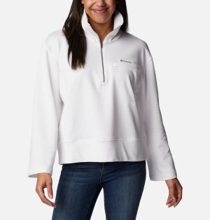 White Columbia Lodge French Terry Women's Pullover | 03192GNKI