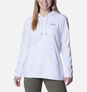 White Columbia Logo II Women's Hoodie | 40139JBLO