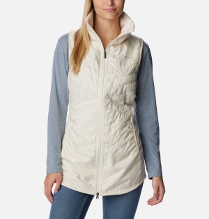 White Columbia Mix It Around Long Women's Vest | 93067THYO