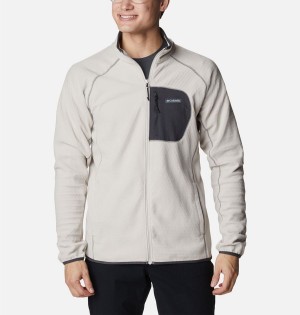 White Columbia Outdoor Tracks Full Zip Men's Fleece Jacket | 89457BNGZ