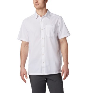 White Columbia PFG Slack Tide Camp Men's Shirt | 15762BXGK