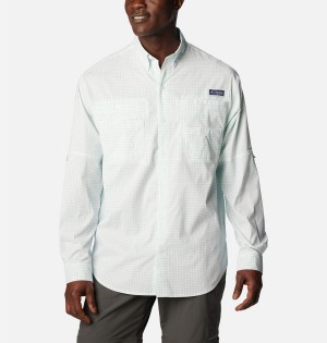 White Columbia PFG Super Tamiami Long Sleeve Men's Shirt | 51297PYDR