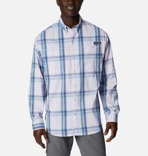 White Columbia PFG Super Tamiami Long Sleeve Men's Shirt | 02693LRXC