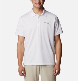 White Columbia PFG Tamiami Men's Polo Shirt | 13026EIBT