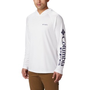 White Columbia PFG Terminal Tackle Men's Hoodie | 09475ENVG