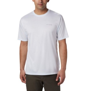 White Columbia PFG Zero Rules Short Sleeve Men's T-Shirt | 81524BLWJ