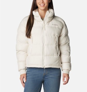 White Columbia Pike Lake II Cropped Women's Puffer Jacket | 85049AGOT