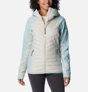 White Columbia Powder Lite Hybrid Hooded Women's Puffer Jacket | 54290LHBO