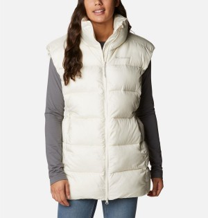 White Columbia Puffect Mid Women's Vest | 89507YMNT