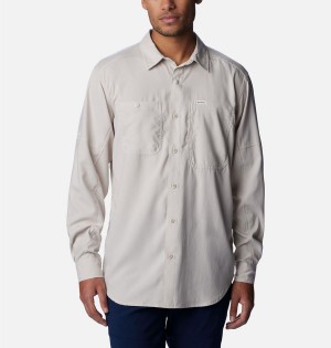 White Columbia Silver Ridge Utility Lite Long Sleeve Men's Shirt | 87096QBGL