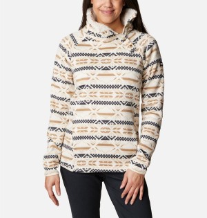 White Columbia Sweater Weather Sherpa Hybrid Women's Pullover | 58436PZBO