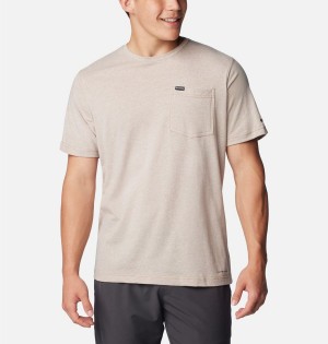 White Columbia Thistletown Hills Pocket Men's T-Shirt | 32048MXCS