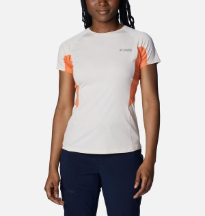 White Columbia Titan Pass Ice Short Sleeve Women's T-Shirt | 21074GIPV