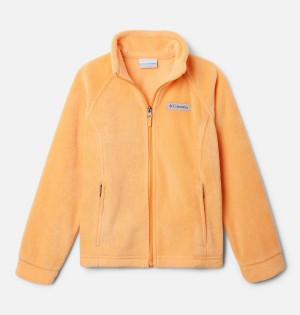 Yellow Columbia Benton Springs Fleece Kids' Jacket | 75214RLMN