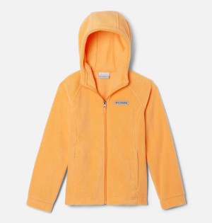 Yellow Columbia Benton Springs II Hooded Fleece Kids' Jacket | 34096FWEX