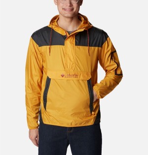 Yellow Columbia Challenger Men's Windbreaker | 78902ZUPG