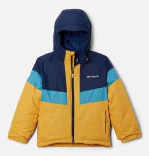 Yellow Columbia Lightning Lift II Kids' Jacket | 05938YLQE