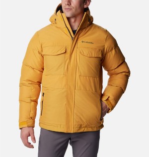 Yellow Columbia Marquam Peak Fusion Insulated Men's Puffer Jacket | 84125OSNE