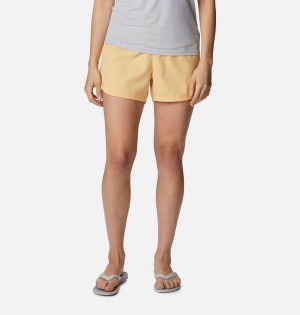 Yellow Columbia PFG Tamiami Pull-On Women's Shorts | 75620WITB