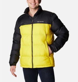 Yellow Columbia Pike Lake Insulated Men's Puffer Jacket | 06831NXVZ