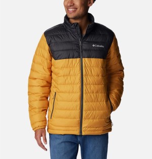 Yellow Columbia Powder Lite Insulated Men's Puffer Jacket | 47316TOZS