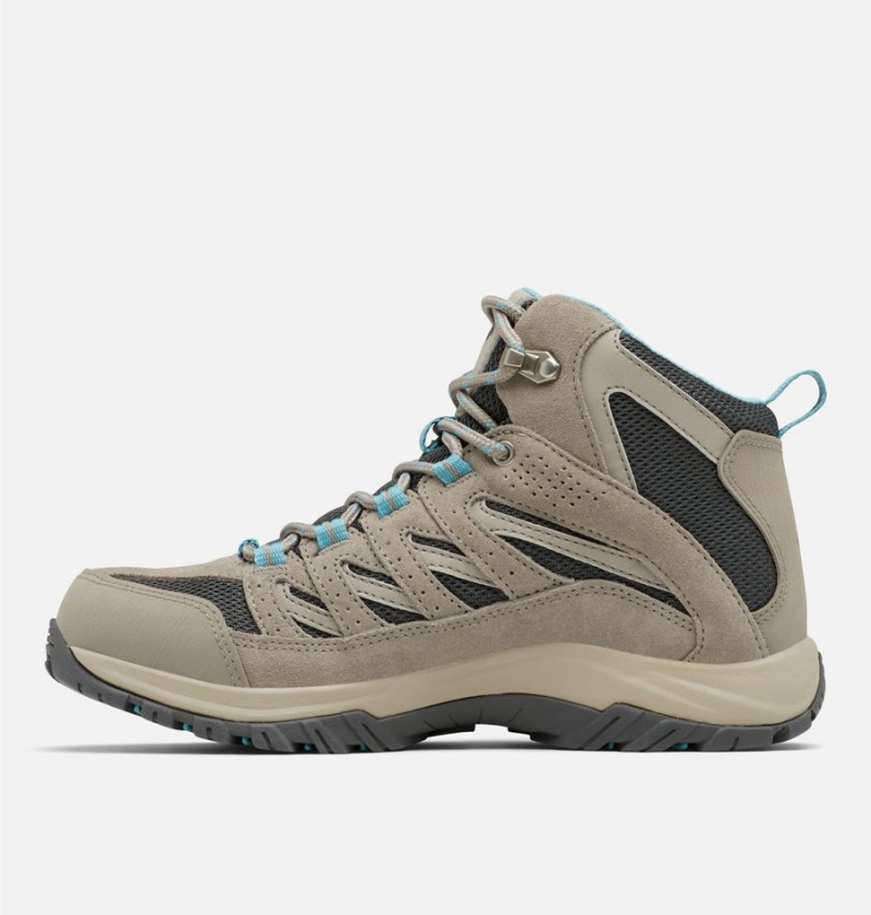 Beige Columbia Crestwood Mid Waterproof Boot Women's Hiking Shoes | 70529CLPG