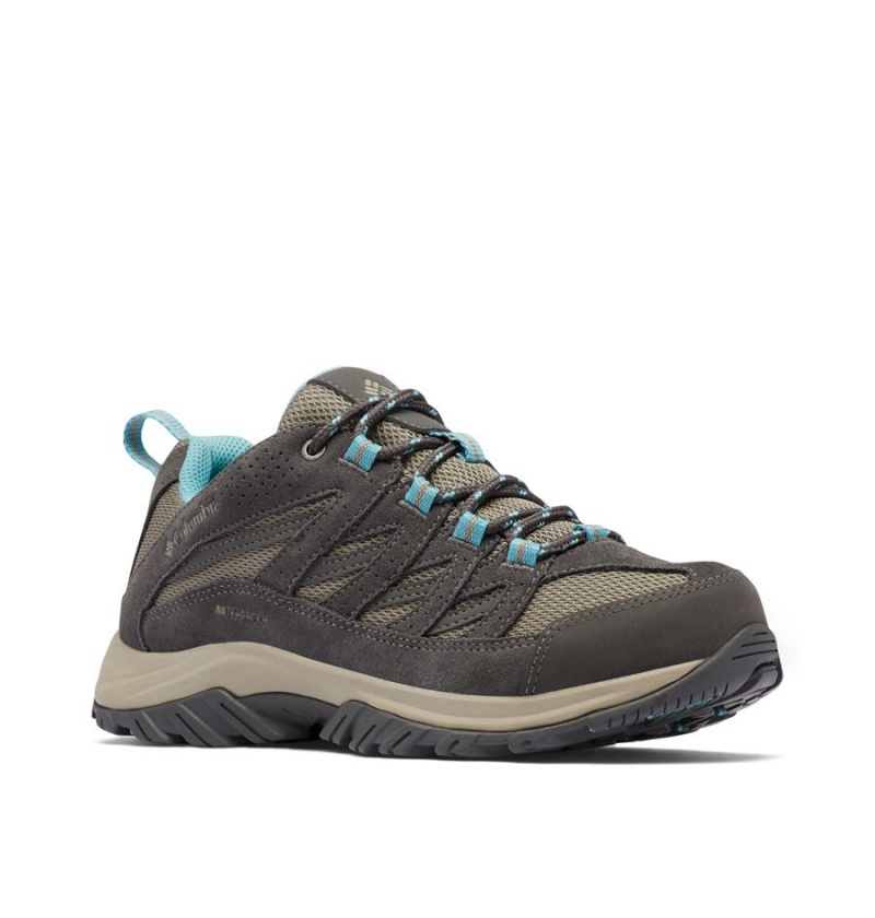 Beige Columbia Crestwood Waterproof Women's Hiking Shoes | 37018JWHE