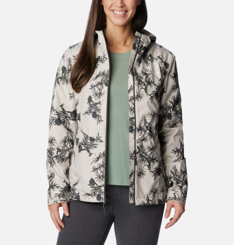 Beige Columbia Inner Limits II Women's Rain Jacket | 32685NXRW