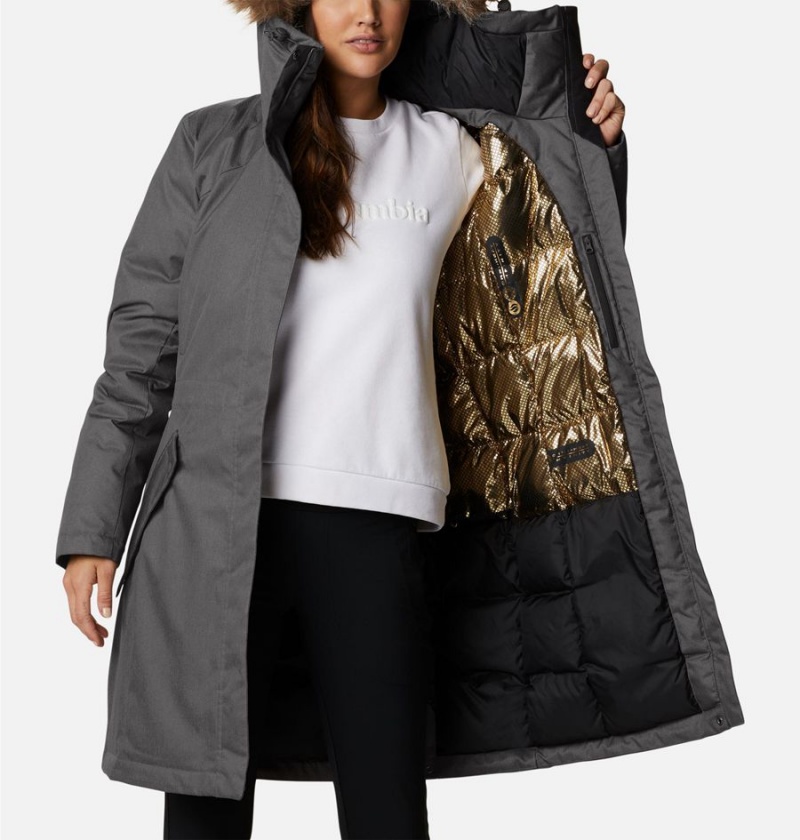 Beige Columbia Juniper Ridge Parka Women's Puffer Jacket | 85216CQEG