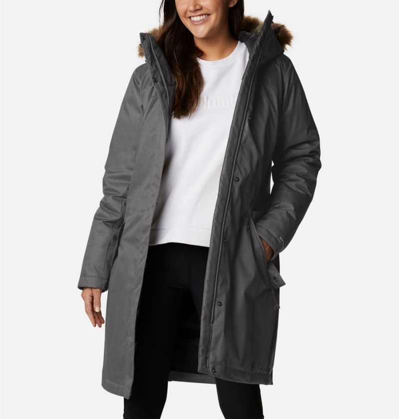 Beige Columbia Juniper Ridge Parka Women's Puffer Jacket | 85216CQEG