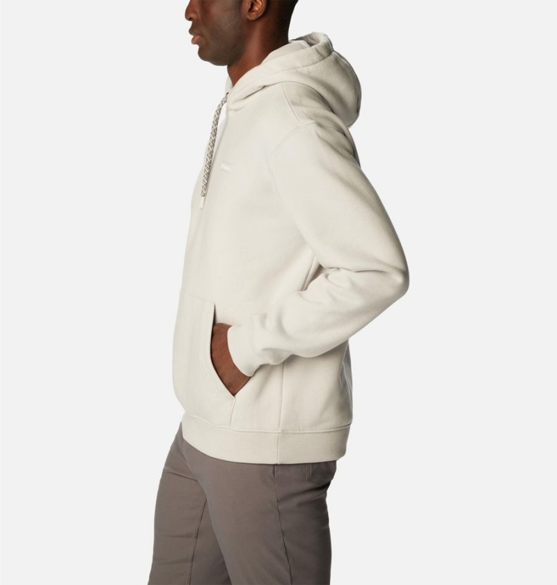 Beige Columbia Marble Canyon Heavyweight Fleece Men's Hoodie | 81950OJDM