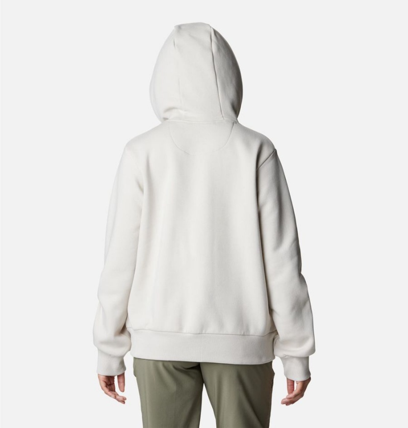 Beige Columbia Marble Canyon Women's Hoodie | 97605KTGW