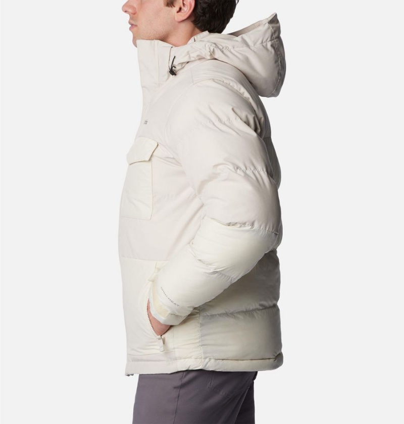 Beige Columbia Marquam Peak Fusion Insulated Men's Puffer Jacket | 36521OAKP