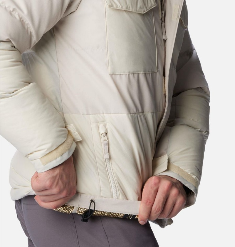 Beige Columbia Marquam Peak Fusion Insulated Men's Puffer Jacket | 36521OAKP