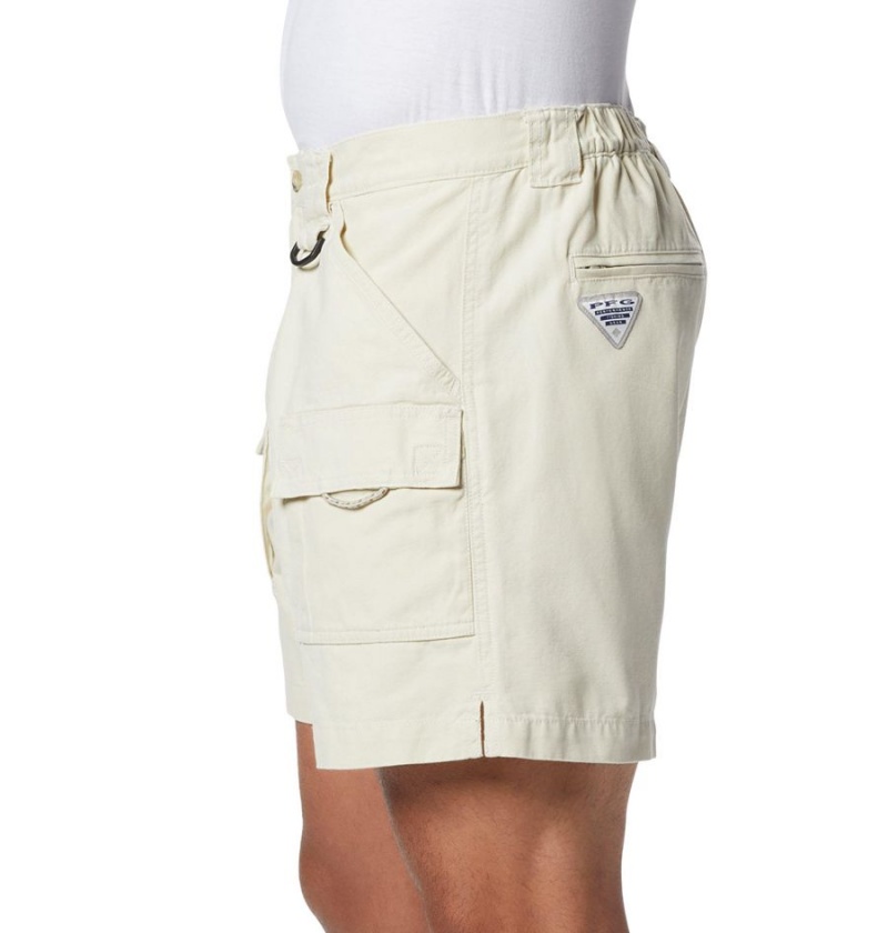 Beige Columbia PFG Brewha II Men's Shorts | 23581SRPF