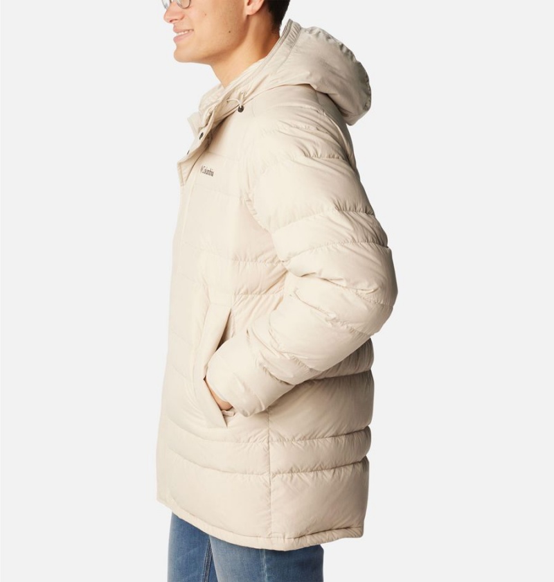 Beige Columbia Saltzman Parka Insulated Men's Puffer Jacket | 35468FRPT