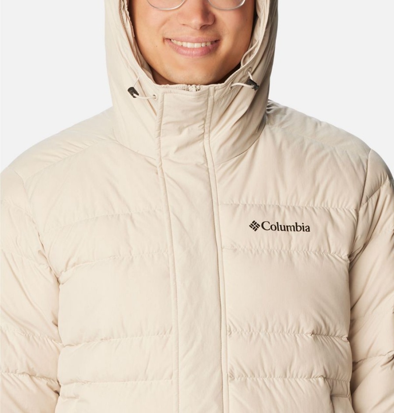 Beige Columbia Saltzman Parka Insulated Men's Puffer Jacket | 35468FRPT