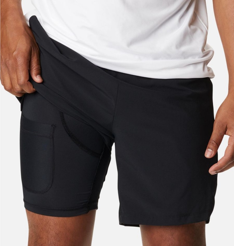 Black Columbia Alpine Chill Zero Men's Shorts | 52701YQEZ