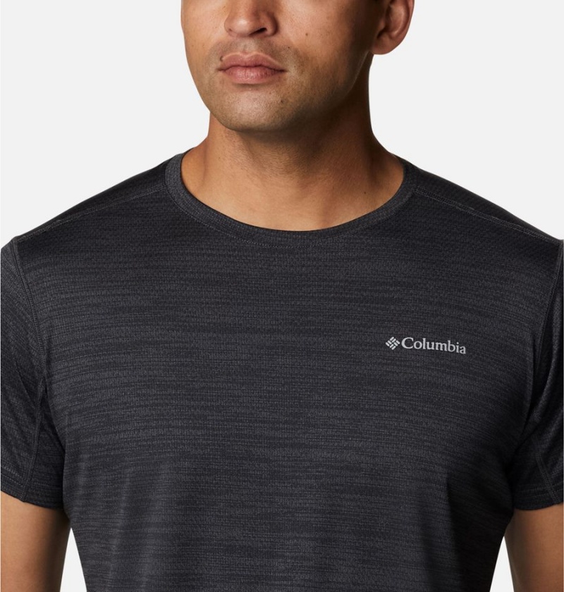 Black Columbia Alpine Chill Zero Short Sleeve Crew Men's T-Shirt | 40952IAHO