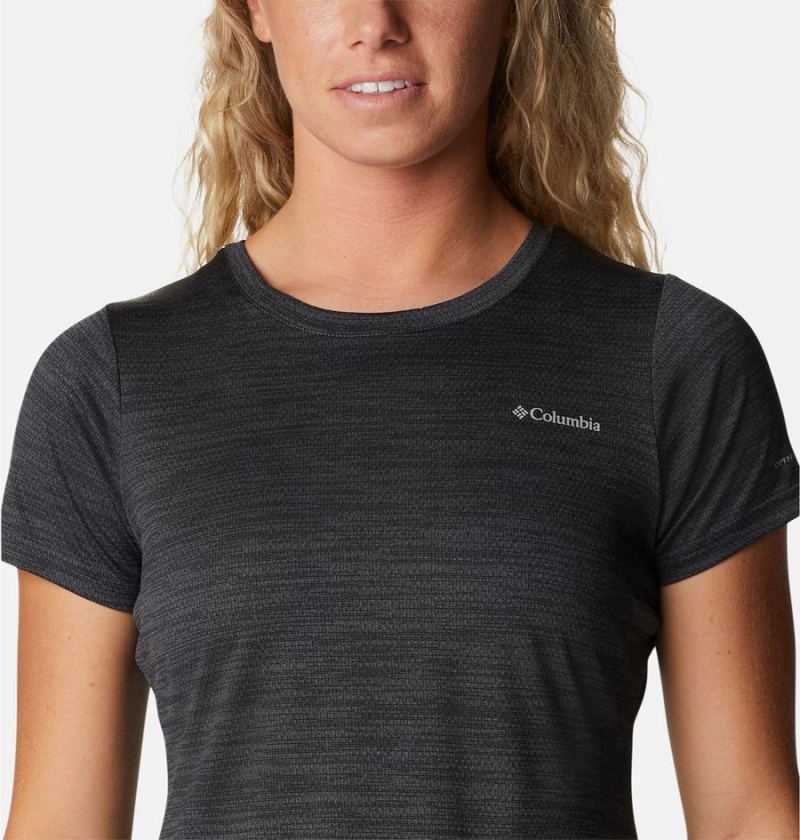 Black Columbia Alpine Chill Zero Short Sleeve Women's T-Shirt | 79628FGIE