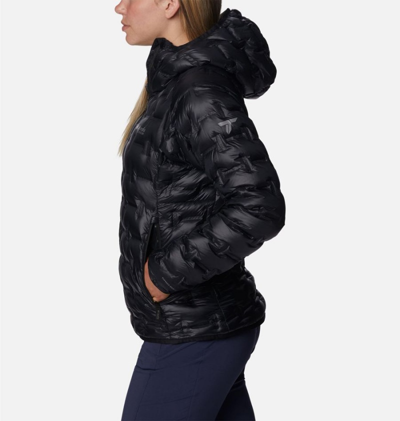 Black Columbia Alpine Crux II Hooded Women's Puffer Jacket | 13078UEWR