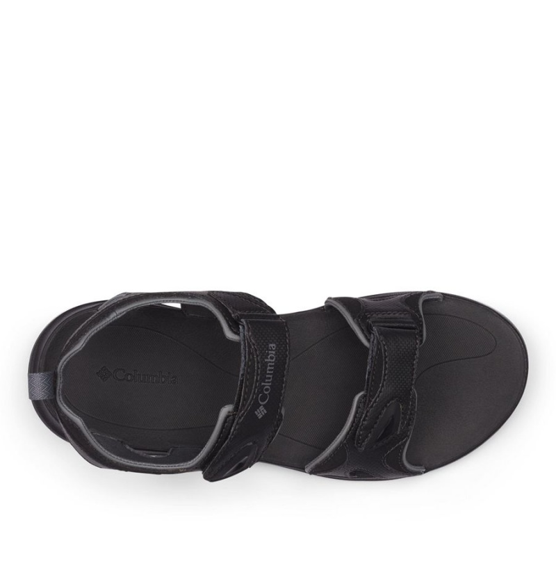 Black Columbia Ankle Strap Men's Sandals | 06512OWZJ